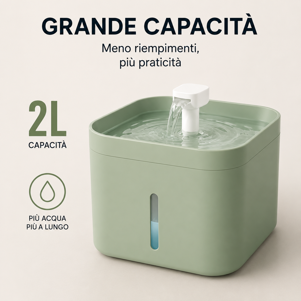 CoolPaws® Fontanella Automatica per Cani e Gatti | Acqua Fresca Filtrata 24/7