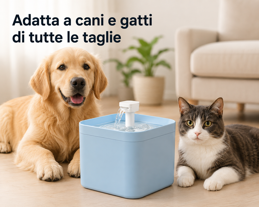 CoolPaws® Fontanella Automatica per Cani e Gatti | Acqua Fresca Filtrata 24/7