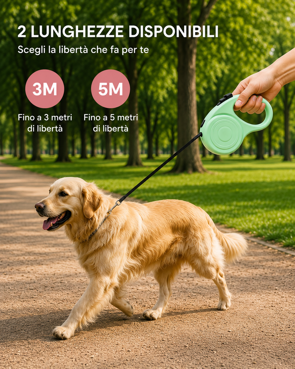 Guinzaglio Automatico Estensibile per Cani | CoolPaws