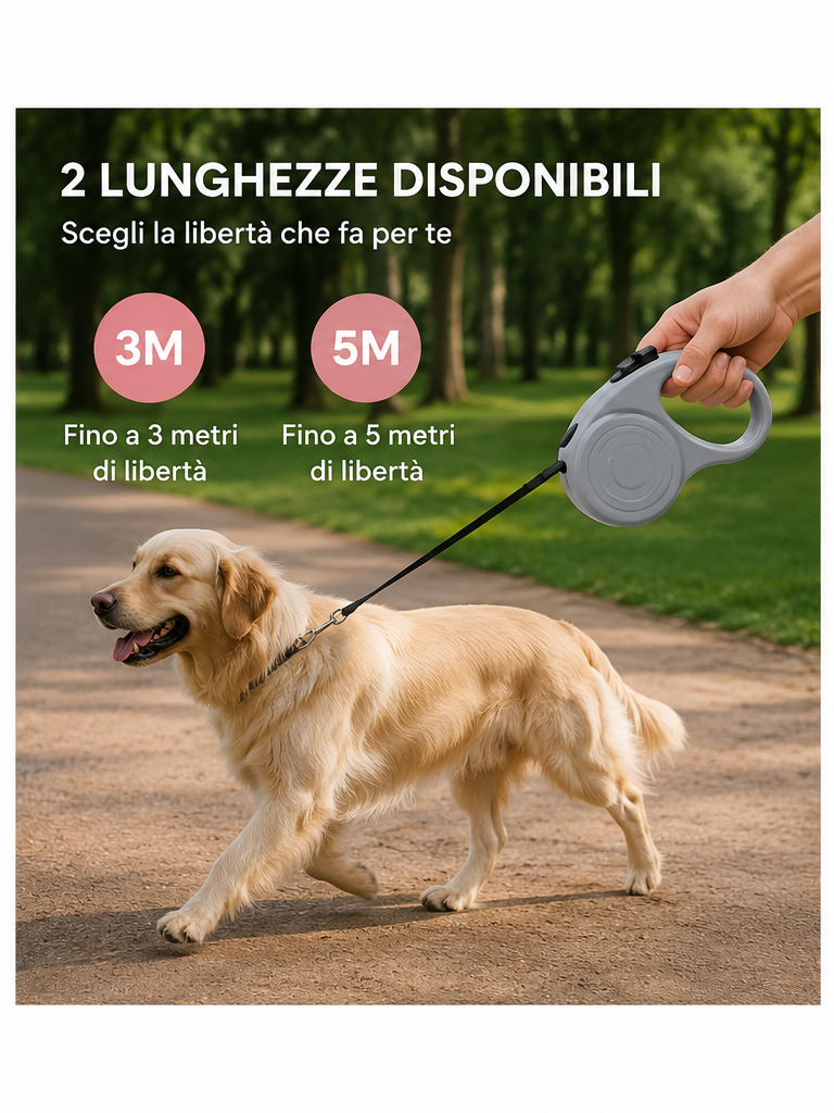 Guinzaglio Automatico Estensibile per Cani | CoolPaws