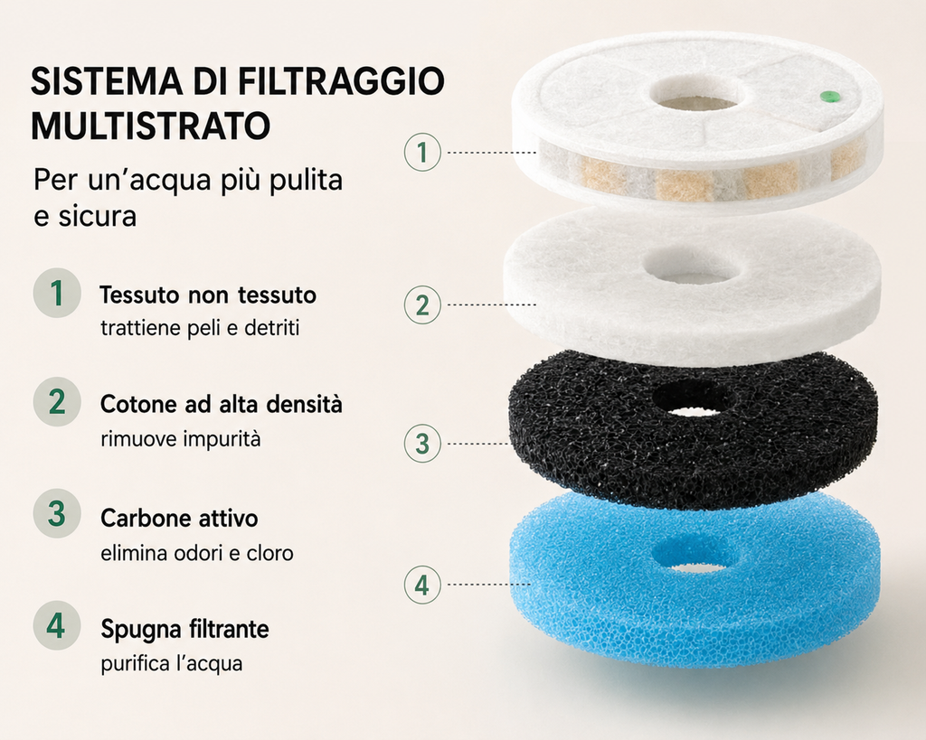 CoolPaws® Fontanella Automatica per Cani e Gatti | Acqua Fresca Filtrata 24/7