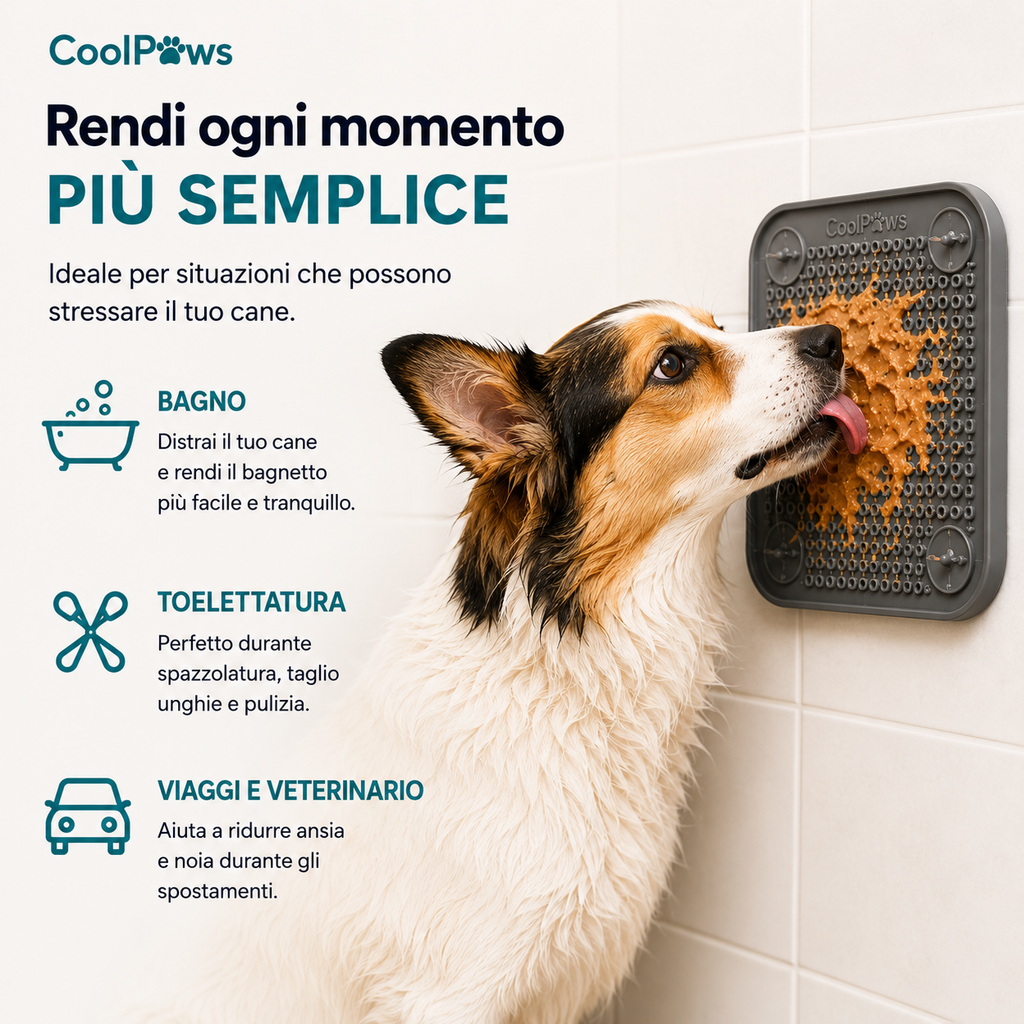 Tappetino Lecca-Premi Antistress per Cani | CoolPaws