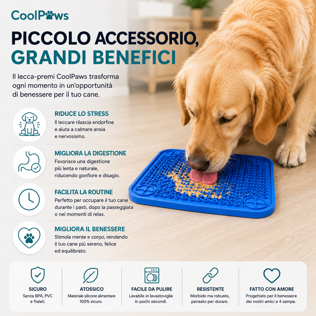 Tappetino Lecca-Premi Antistress per Cani | CoolPaws