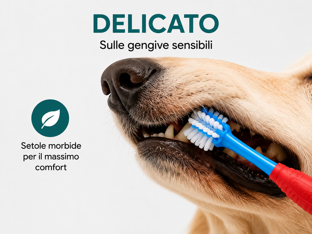 CoolPaws® Spazzolino 360° per Cani | Pulizia Delicata e Completa dei Denti